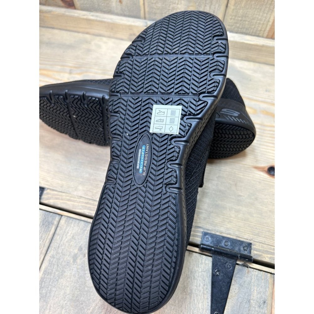 US9.5 Skechers Work Marsing SR Women's Shoes Slip Resistant Memory Foam Slip On - Picture 6 of 7
